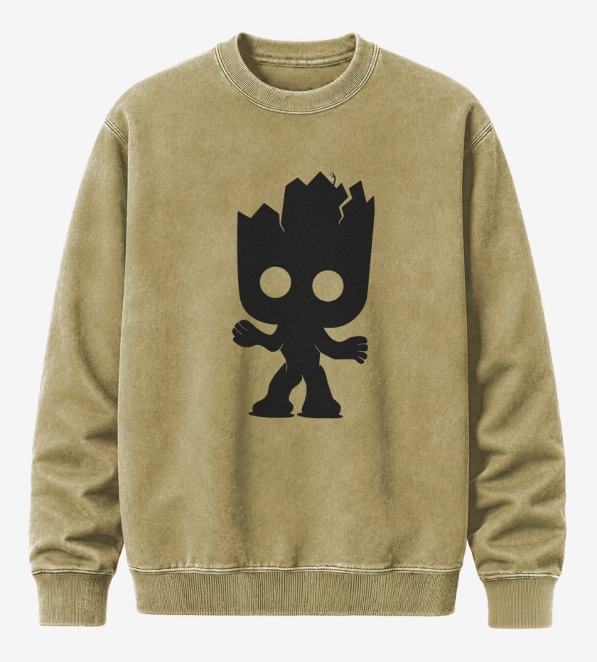Poleron Polo Acid Wash Beige de Groot