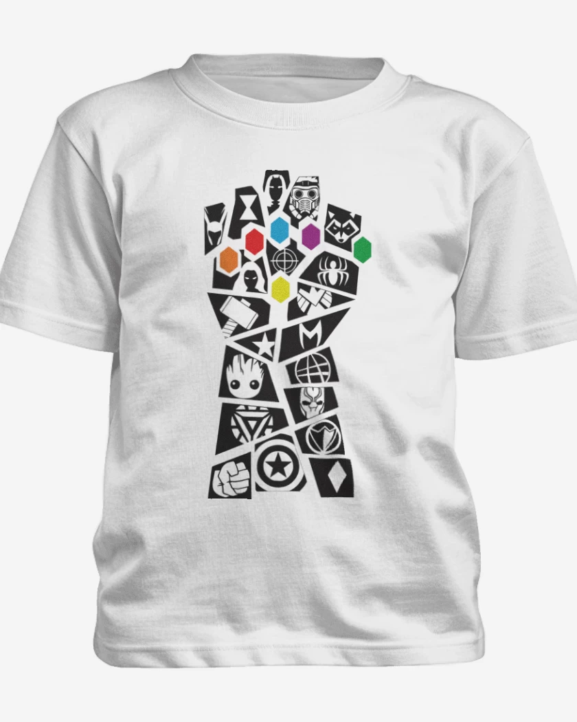 Polera de niño Blanco de Guantelete