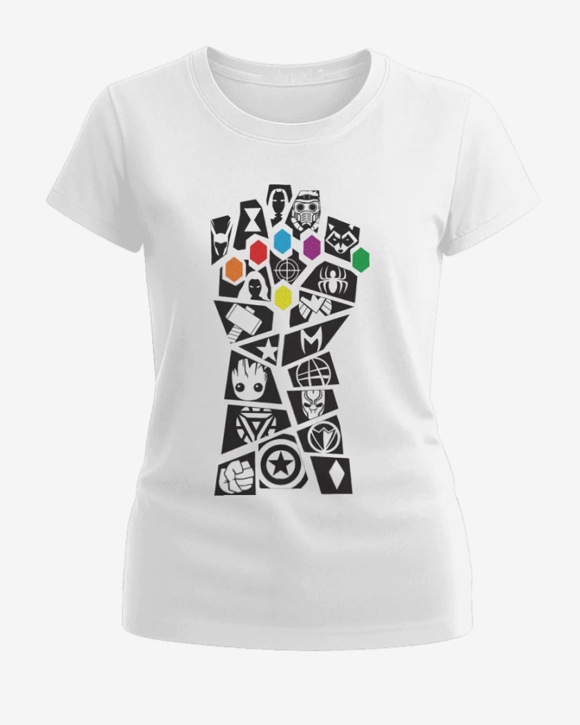 Polera de Mujer Blanco de Guantelete