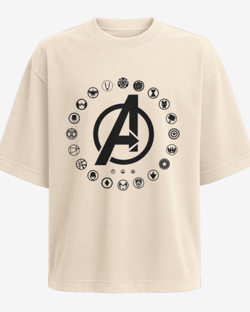 Polera Oversize Beige de Vengadores 2