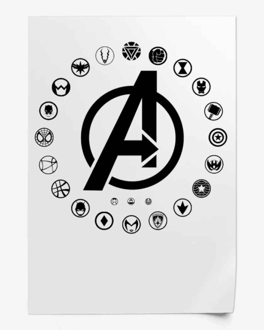 Print Blanco de Vengadores 2