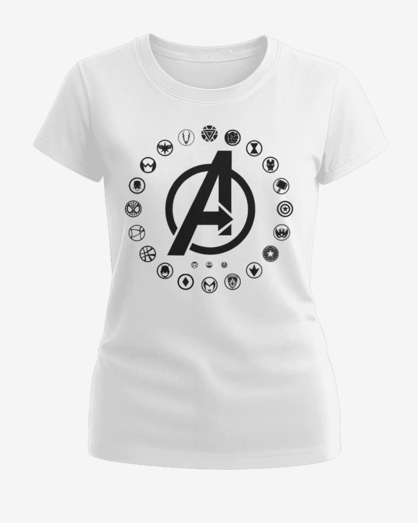 Polera de Mujer Blanco de Vengadores 2