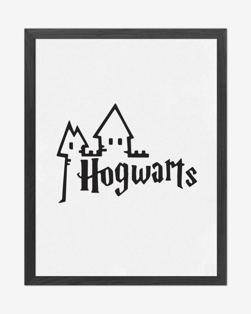 Cuadro decorativo Blanco de Hogwarts