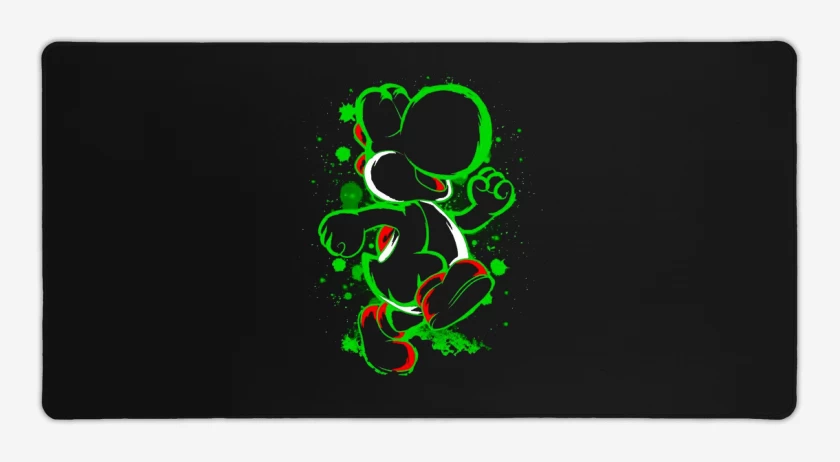 Mouse pad Gamer Negro de El ultimo dinosaurio