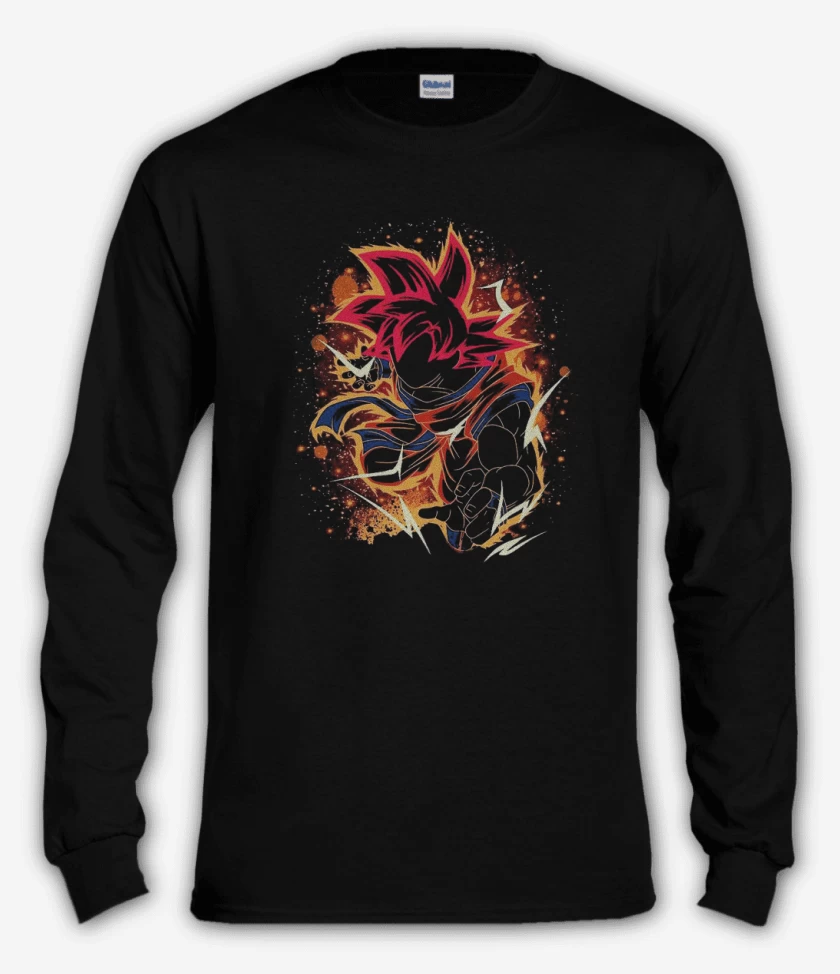 Polera manga larga Negro de God mode 