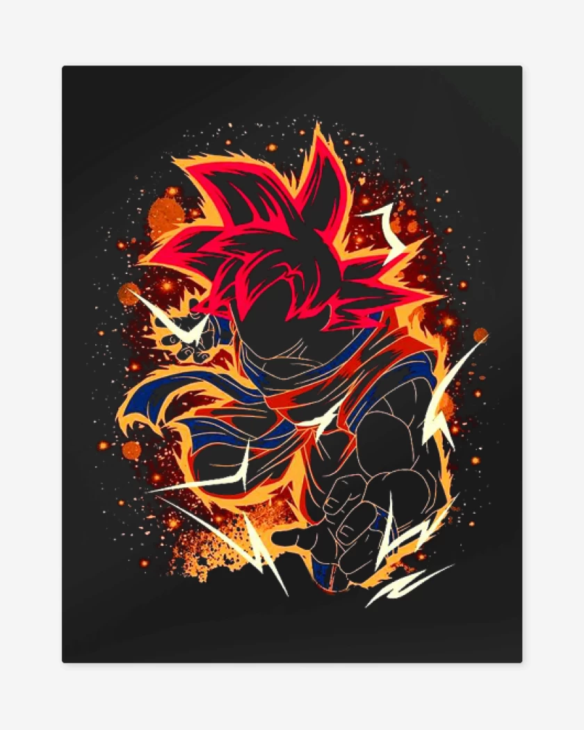 Print metalico Negro de God mode 