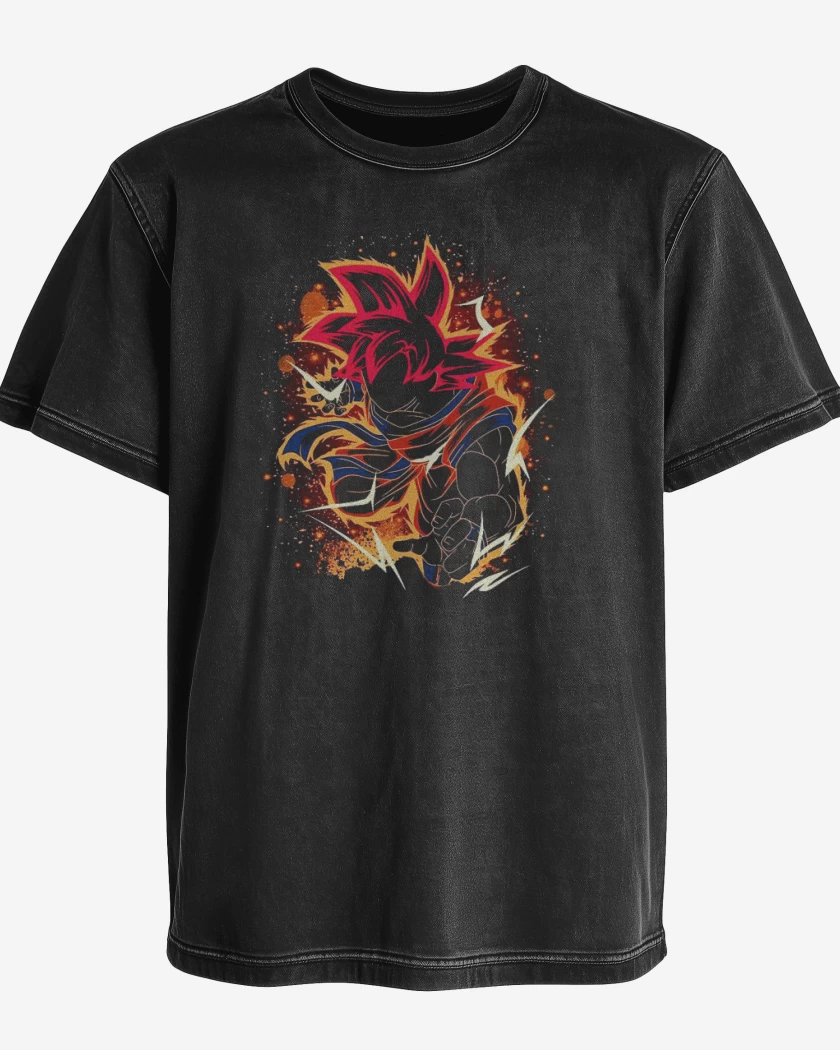Polera desgastada Negro de God mode 