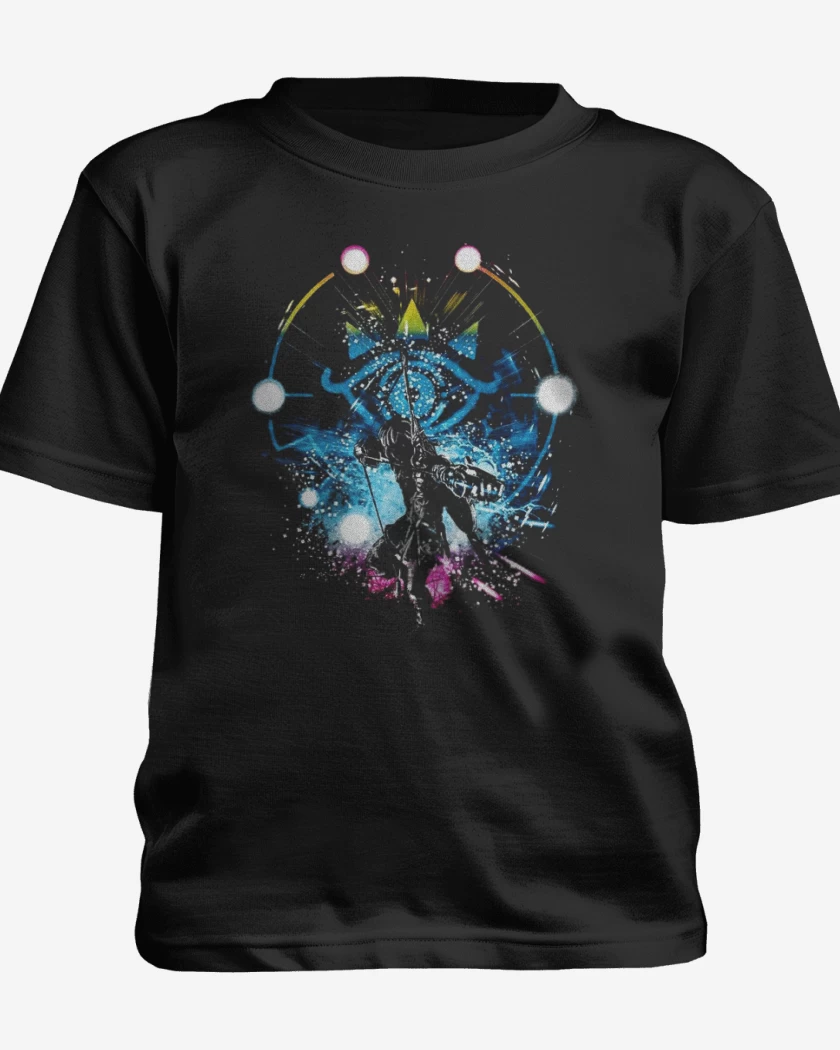 Polera de niño Negro de Hylian color