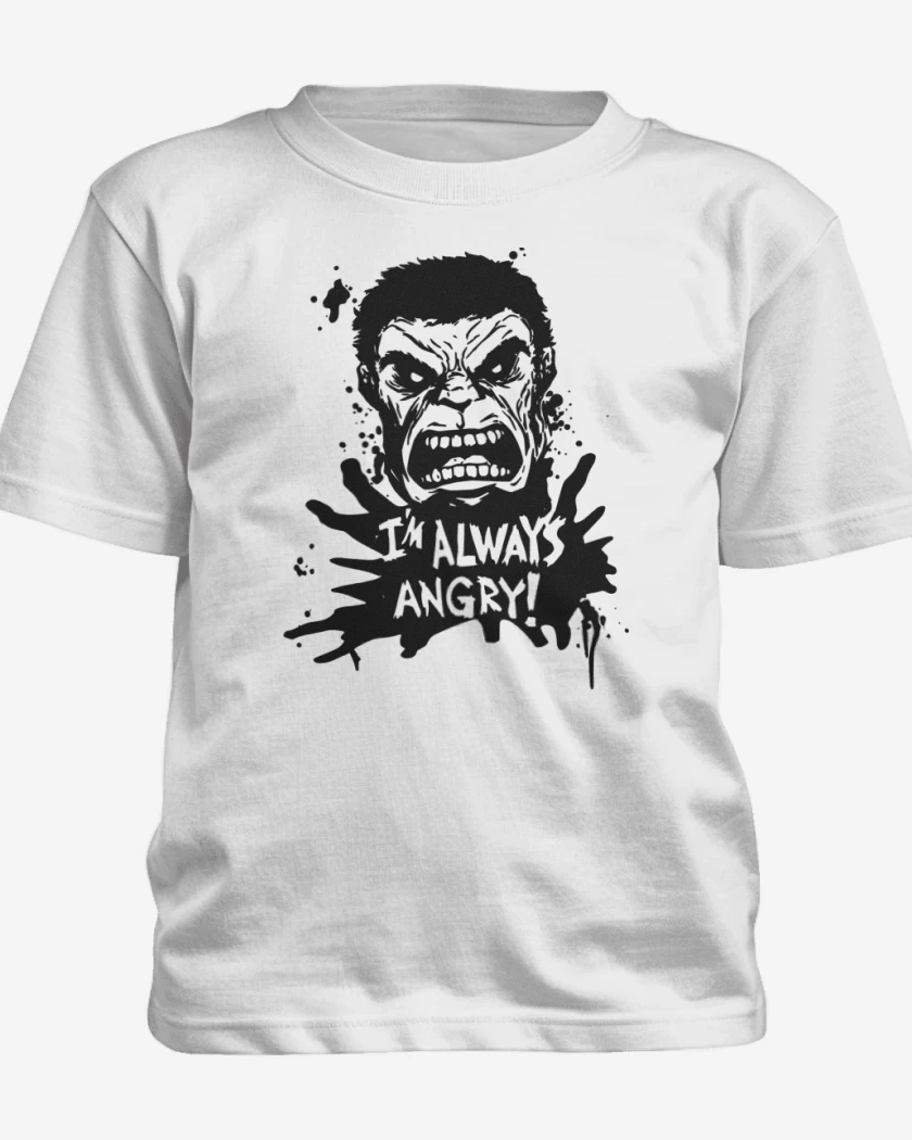 Polera de niño Blanco de Im always Angry