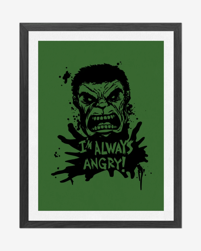 Cuadro decorativo Verde jade de Im always Angry