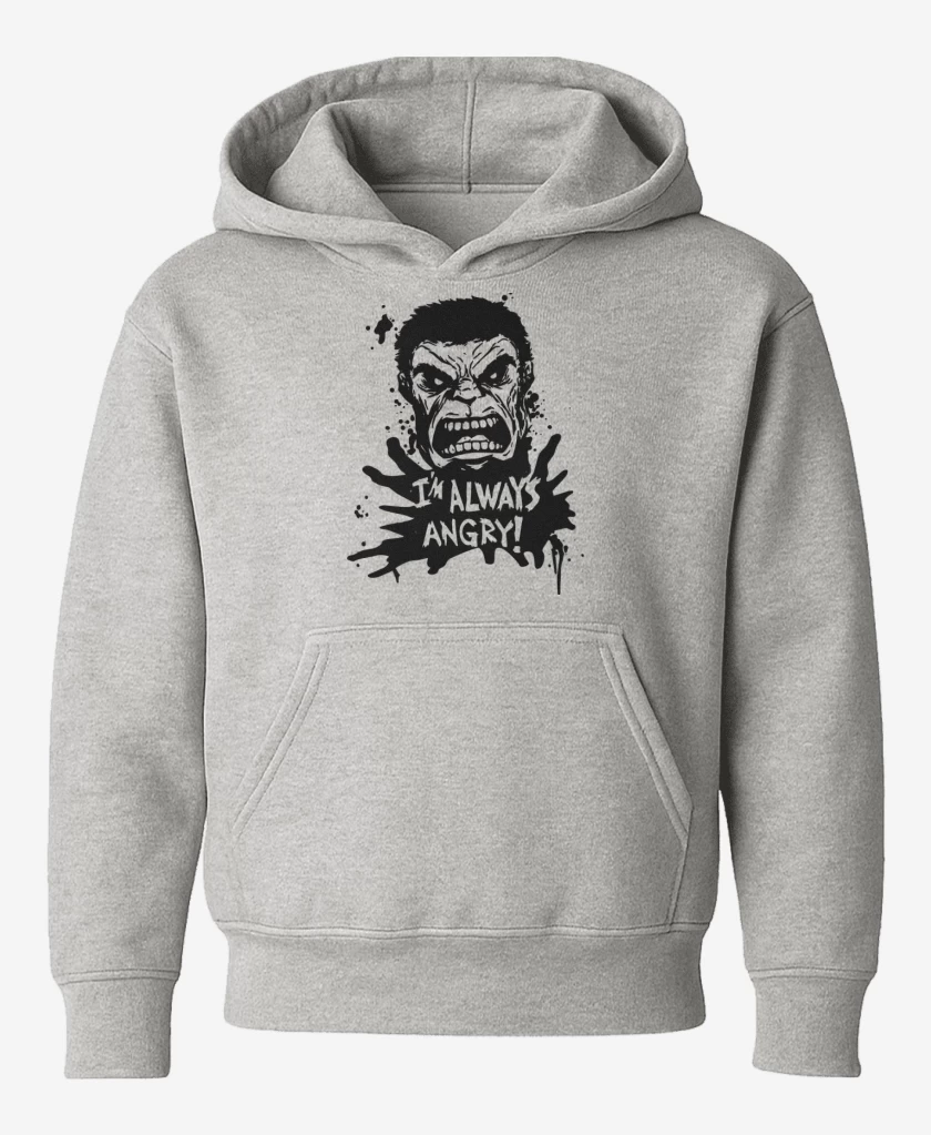 Poleron de niño Gris Melange de Im always Angry