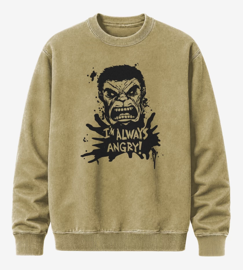 Poleron Polo Acid Wash Beige de Im always Angry