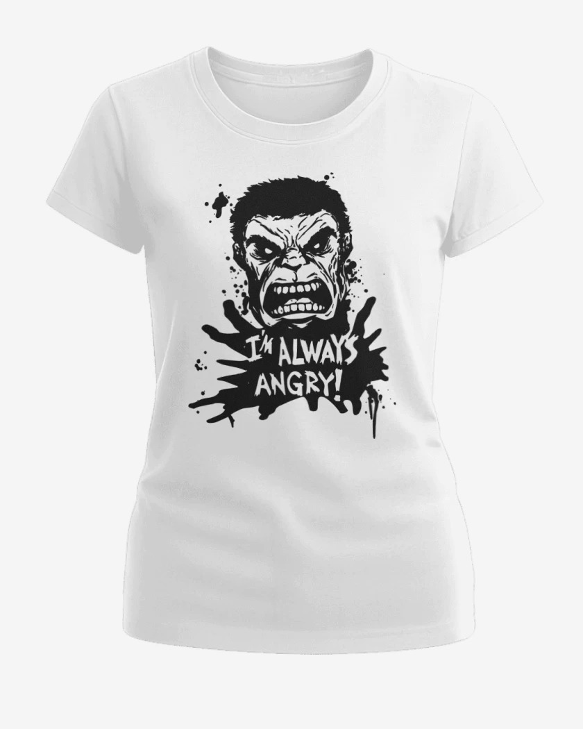 Polera de Mujer Blanco de Im always Angry