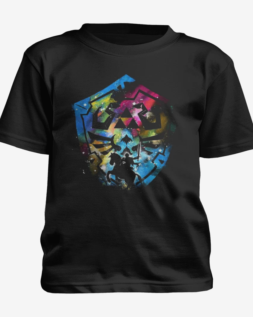 Polera de niño Negro de Hylian color 2