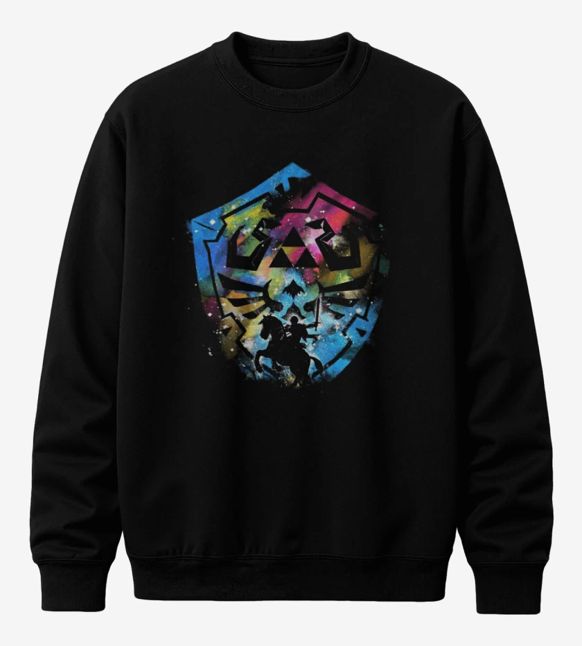 Poleron polo Negro de Hylian color 2