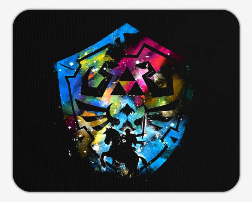 Mousepad Negro de Hylian color 2