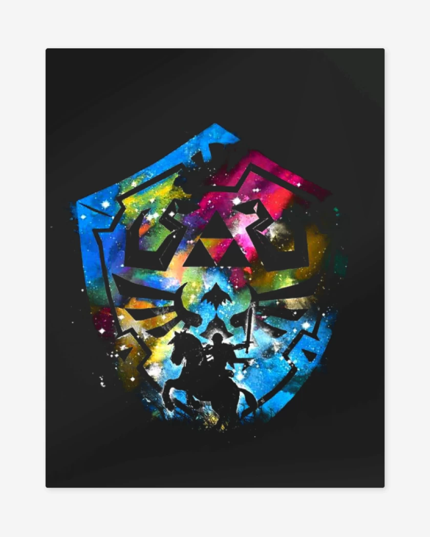 Print metalico Negro de Hylian color 2