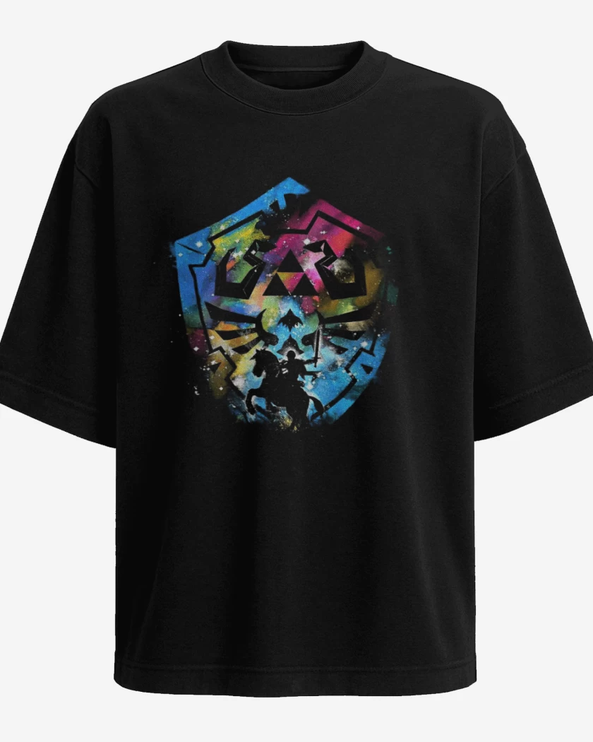 Polera Oversize Negro de Hylian color 2