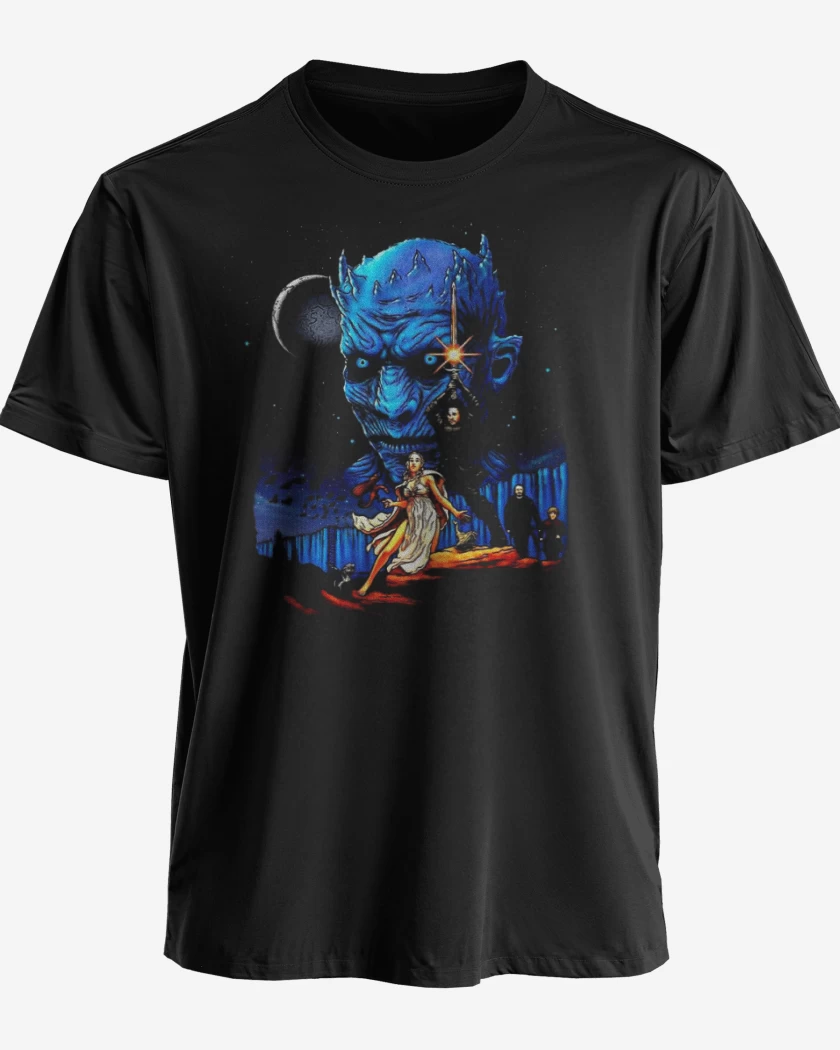 Polera premium Negro de La guerra de los tronos