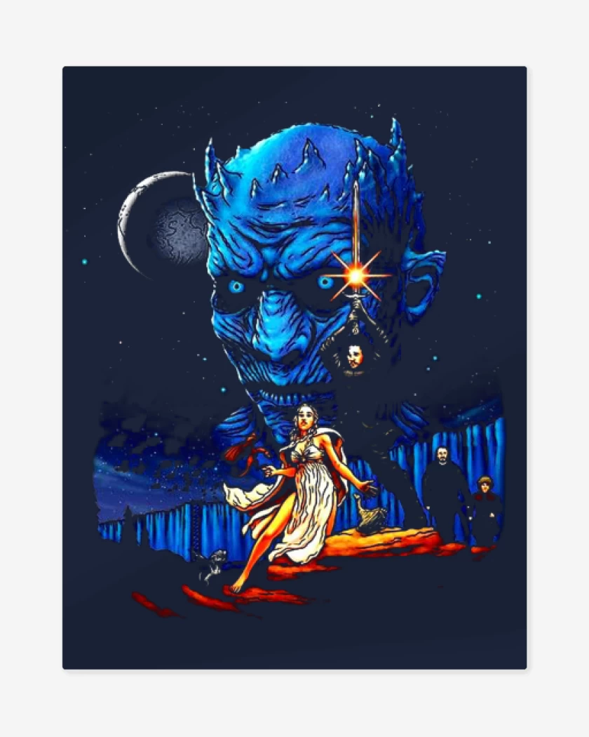 Print metalico Azul Marino de La guerra de los tronos