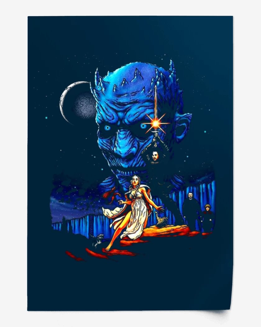 Print Azul Marino de La guerra de los tronos