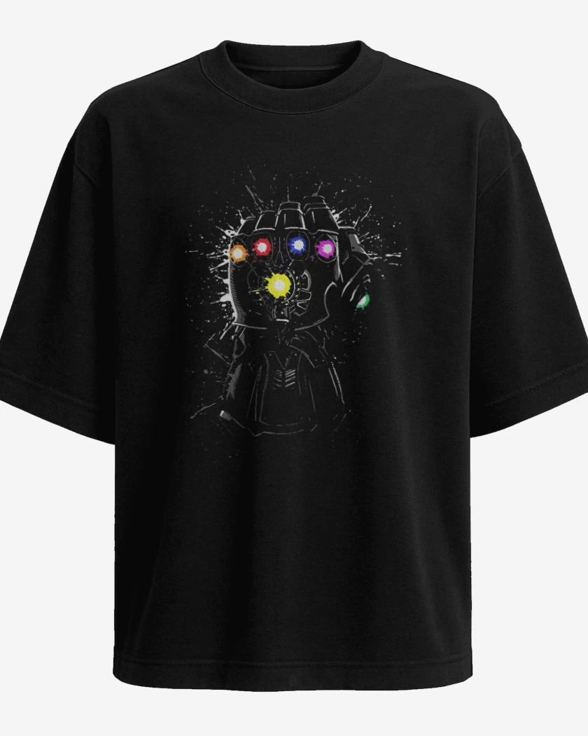 Polera Oversize Negro de La saga del infinito
