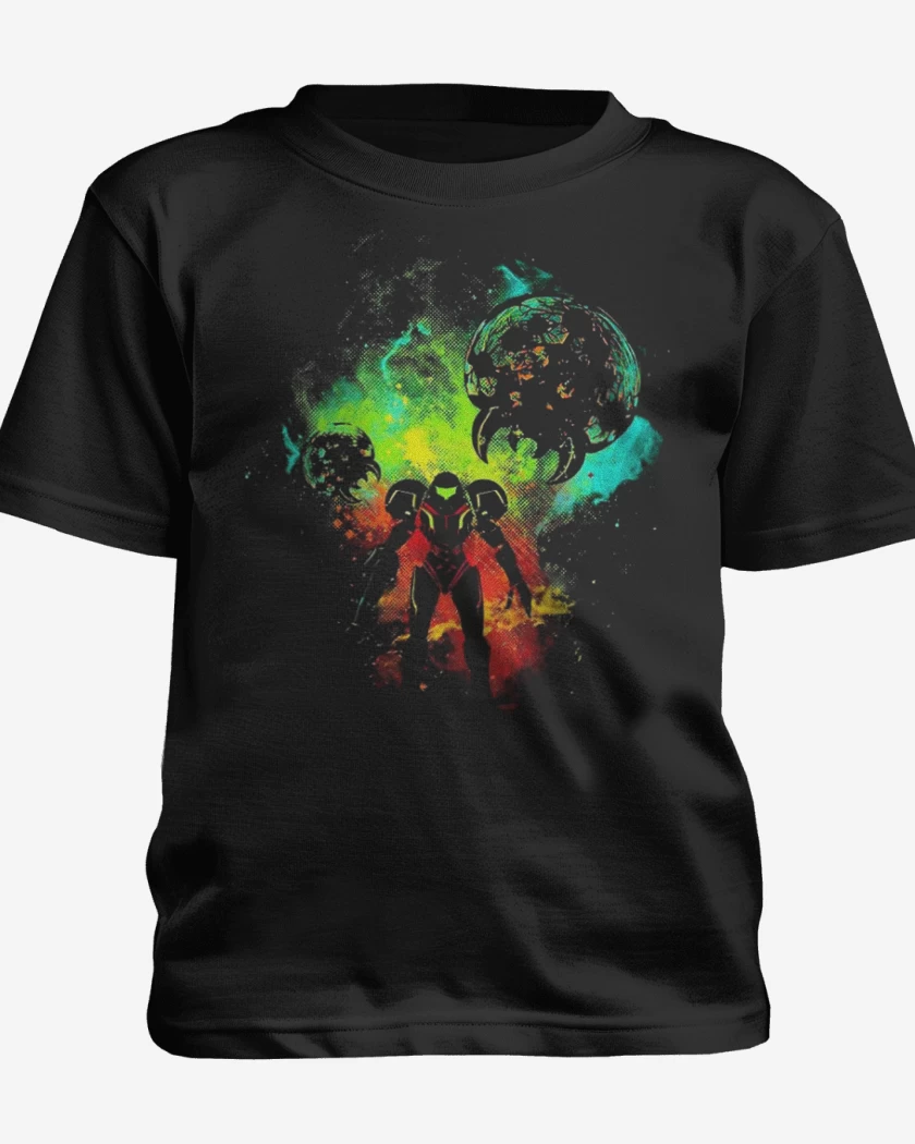 Polera de niño Negro de La samus