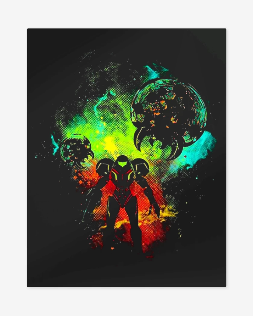 Print metalico La samus
