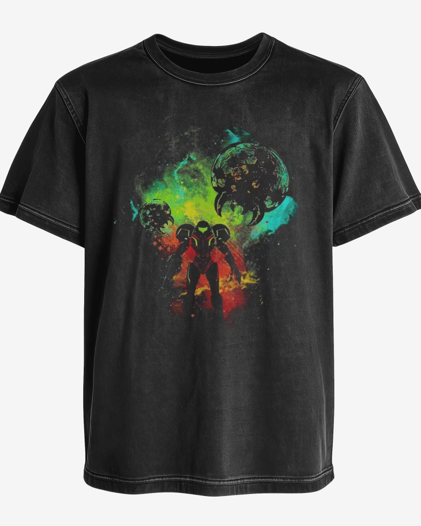 Polera desgastada La samus