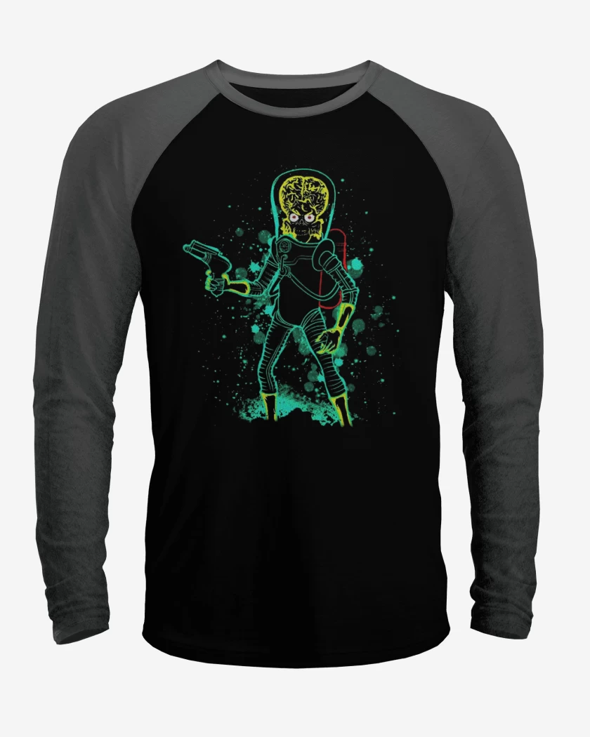 Polera Raglan Marcianos atacando