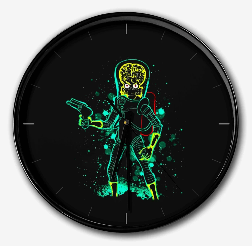 Reloj Negro de Marcianos atacando