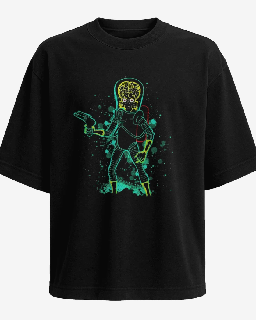 Polera Oversize Marcianos atacando