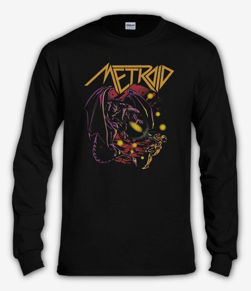 Polera manga larga Metal Metroid