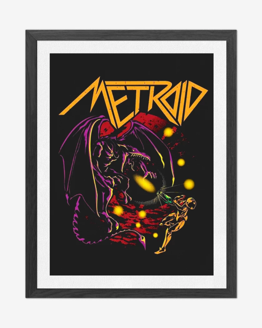 Cuadro decorativo Metal Metroid