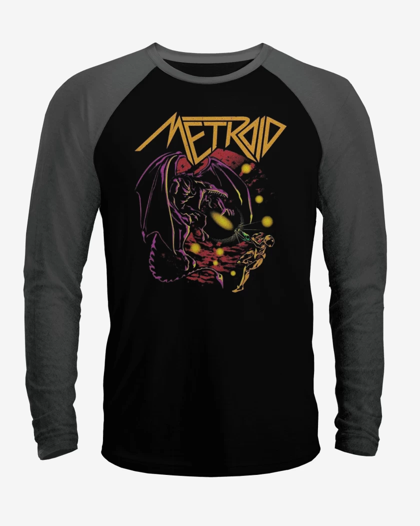 Polera Raglan Metal Metroid