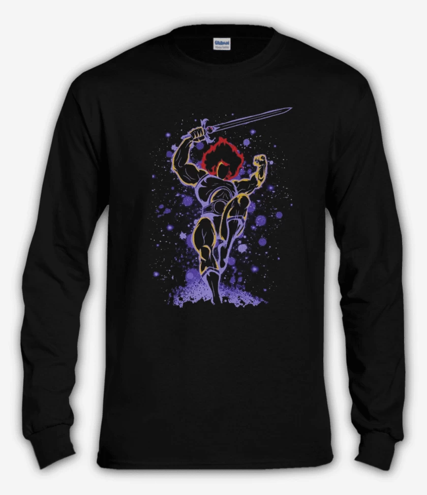 Polera manga larga Negro de Thundercolor