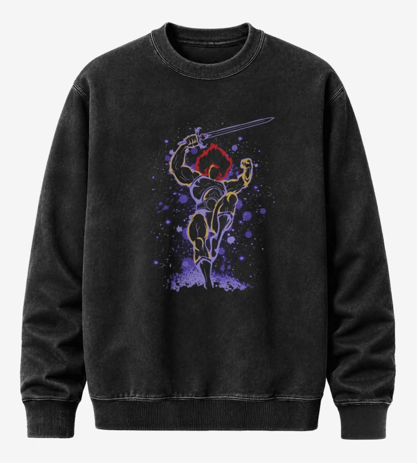 Poleron Polo Acid Wash Negro de Thundercolor