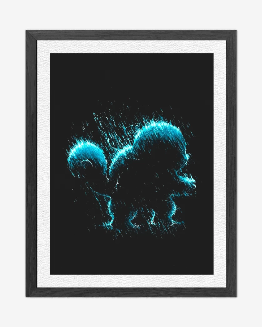Cuadro decorativo Negro de Tipo agua 