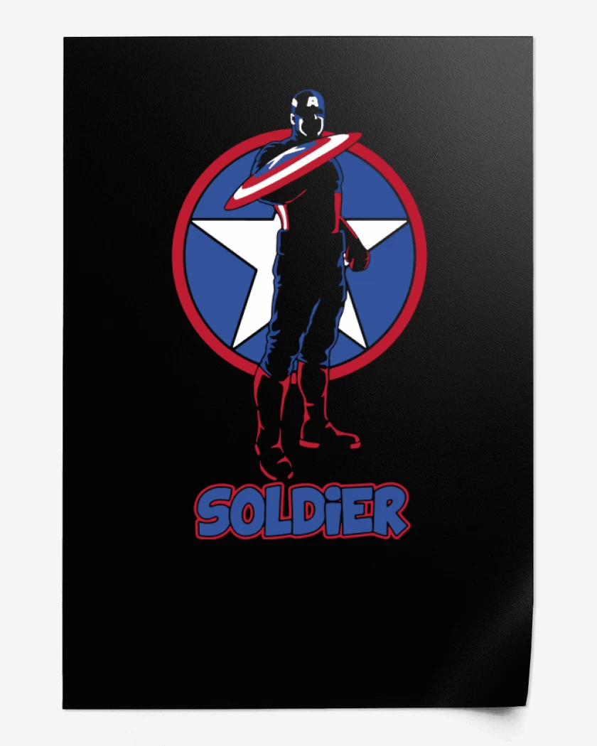 Print Captain America - Soldier
