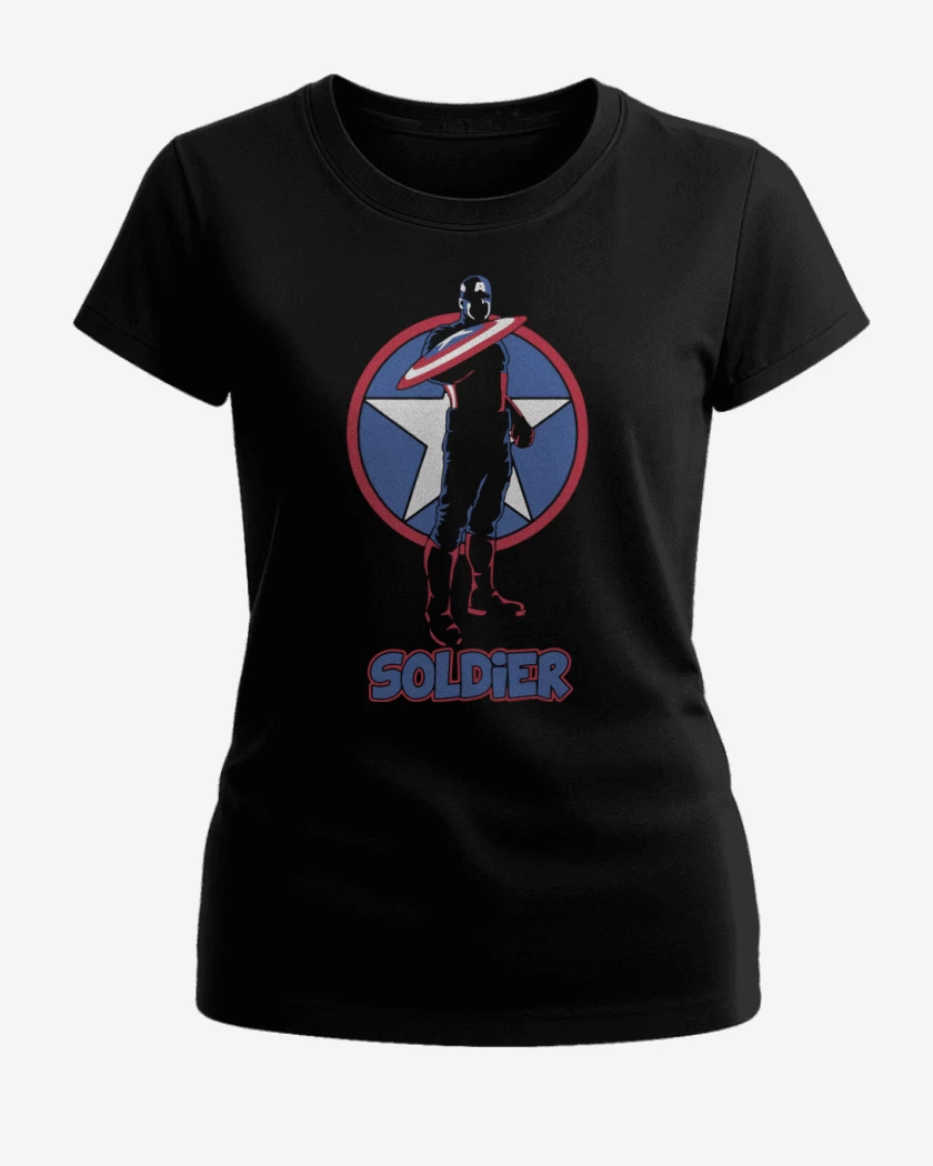 Polera de Mujer Captain America - Soldier