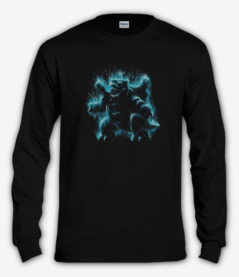 Polera manga larga Negro de Tipo agua III
