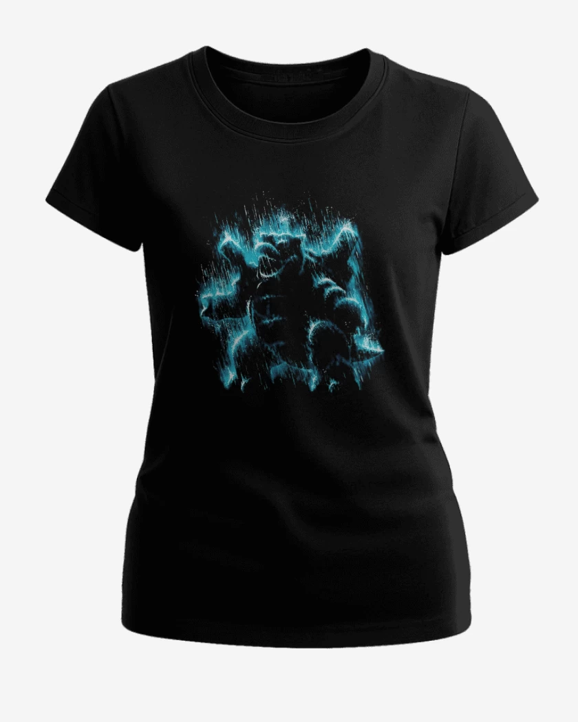 Polera de Mujer Negro de Tipo agua III