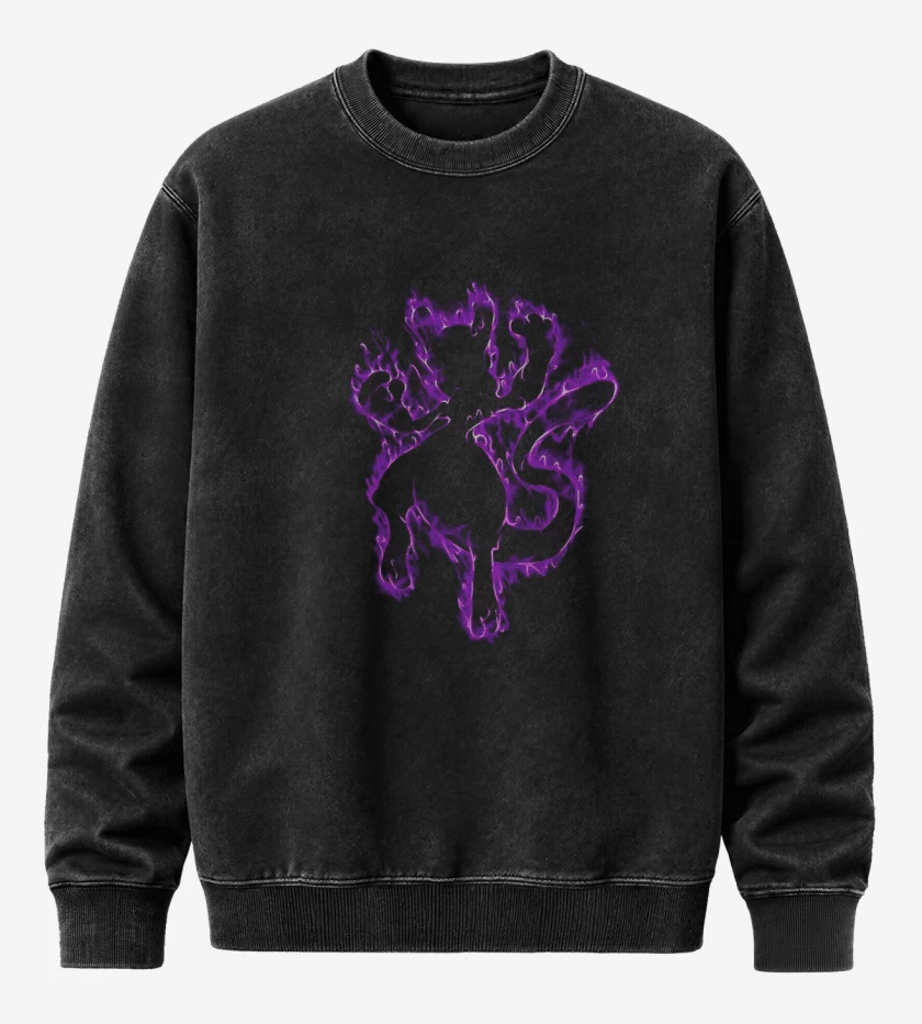 Poleron Polo Acid Wash Negro de Tipo legendario