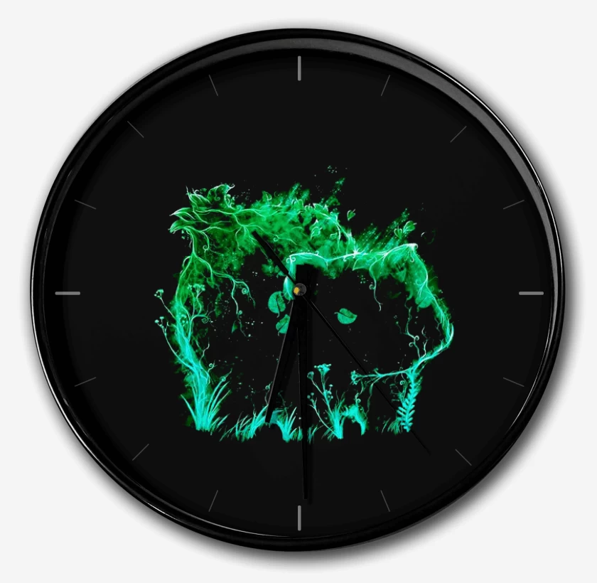 Reloj Negro de Tipo planta