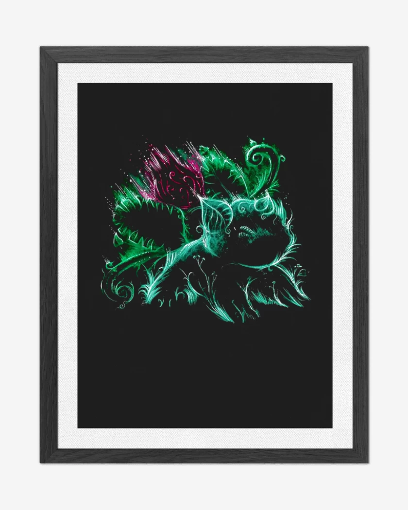 Cuadro decorativo Negro de Tipo planta II