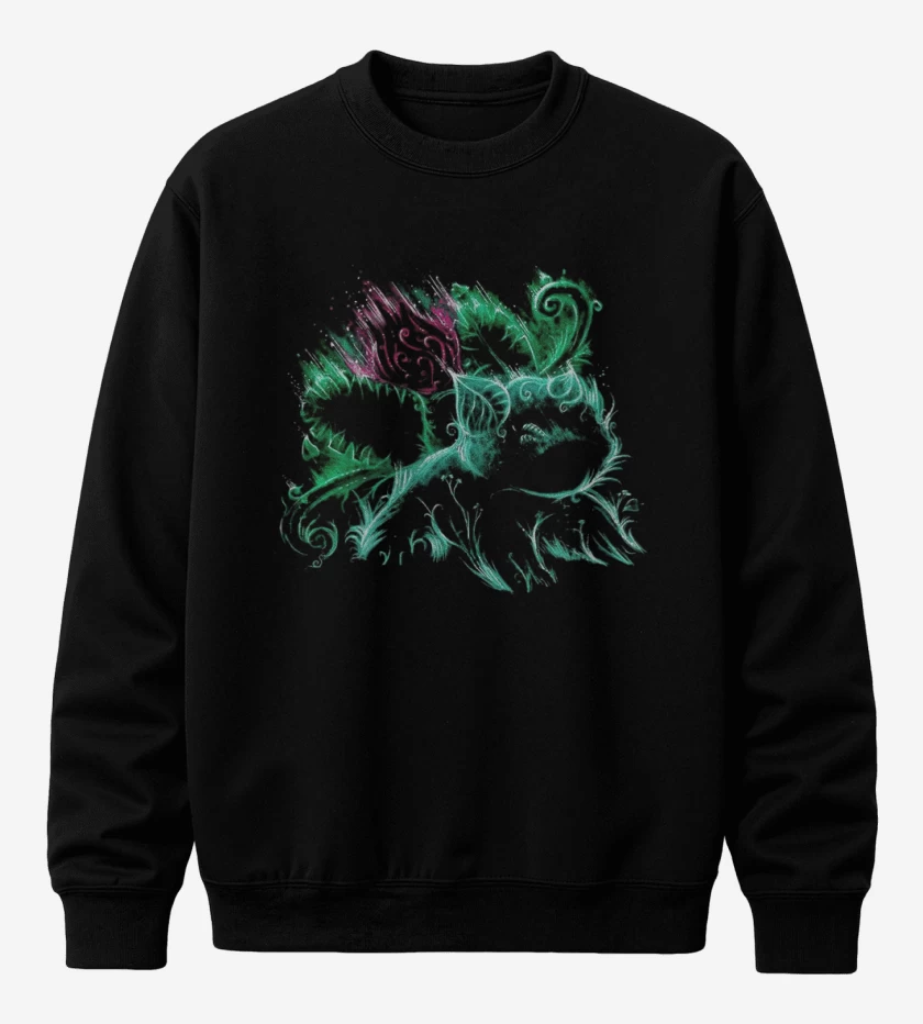 Poleron polo Negro de Tipo planta II