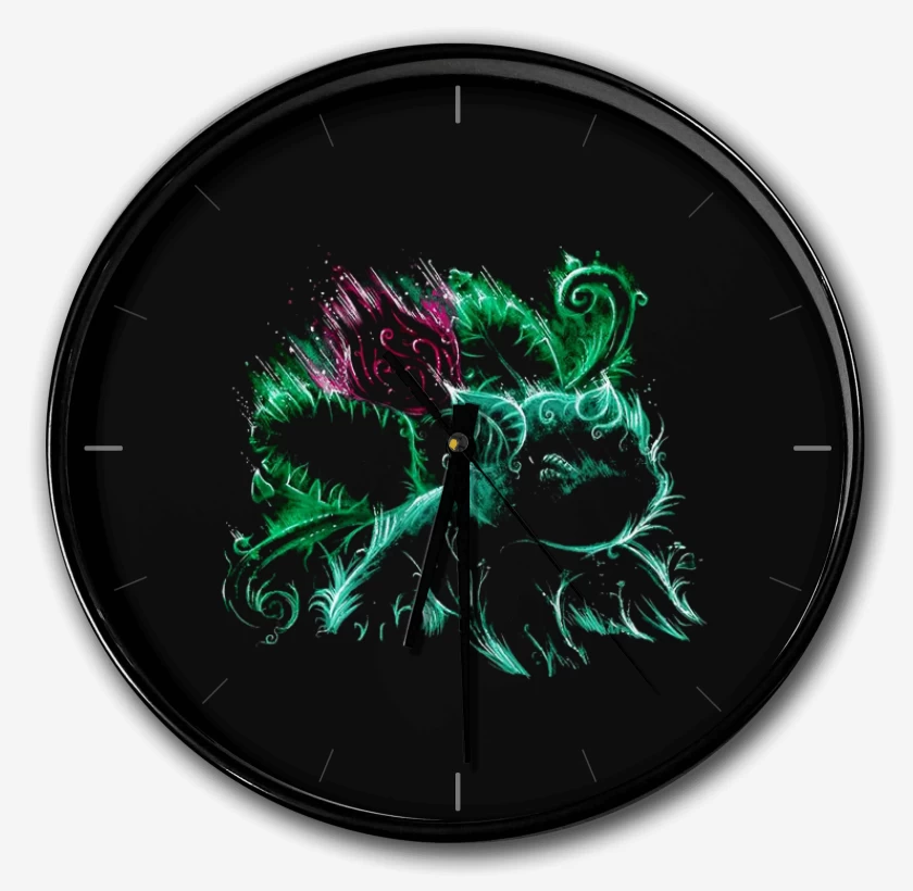 Reloj Negro de Tipo planta II