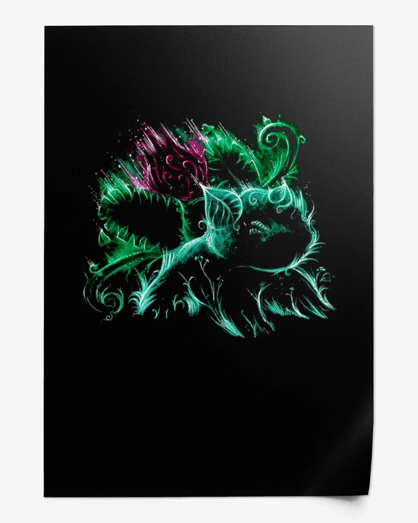 Print Negro de Tipo planta II