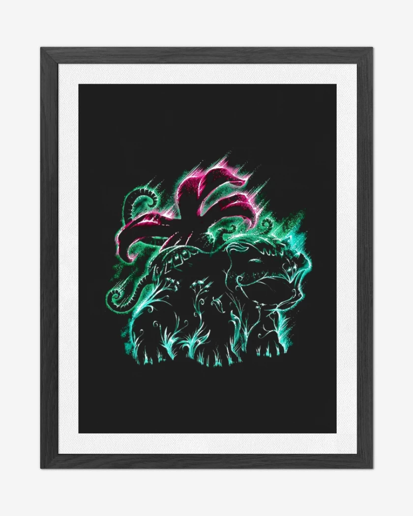 Cuadro decorativo Negro de Tipo planta III