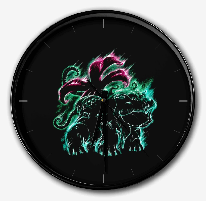 Reloj Negro de Tipo planta III